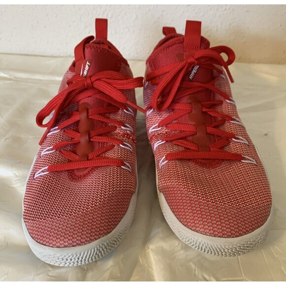 Nike Zoom Hypershift Basketball Shoes Sneakers Mens 8 Red White 844397-610